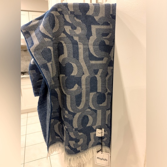 mylab Italy Alpaca scarf in soft blue 🩵 - Picture 4 of 6